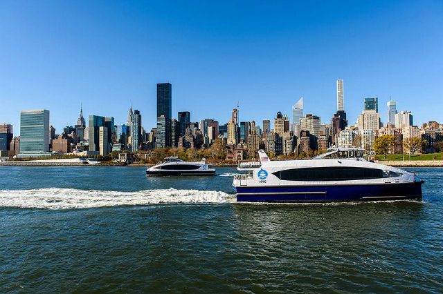 NYC Ferry in Midtown Manhattan